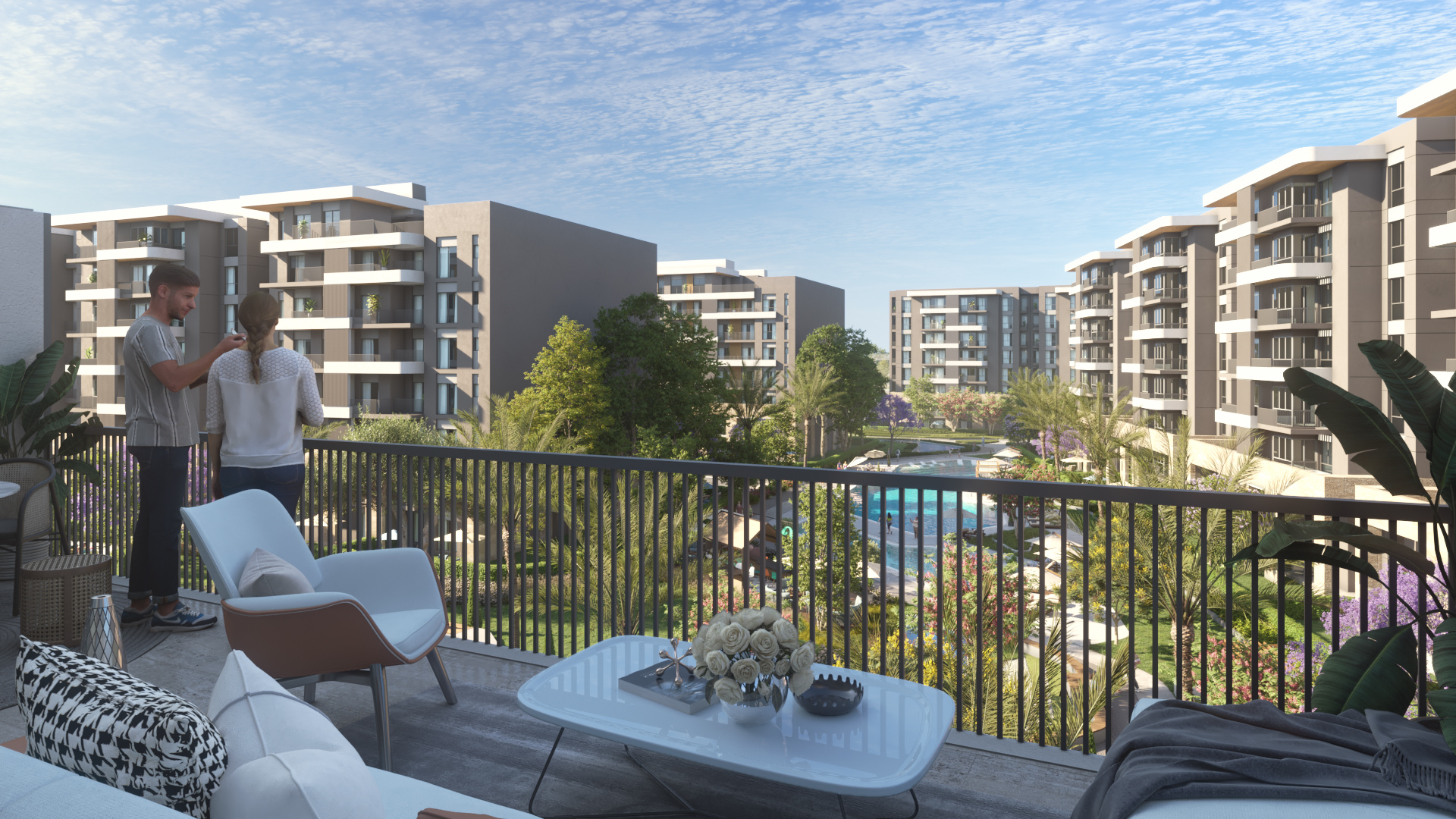 شقة لقطه 145م للبيع في كمبوند ليال العاصمة الإدارية بالقسط المريح