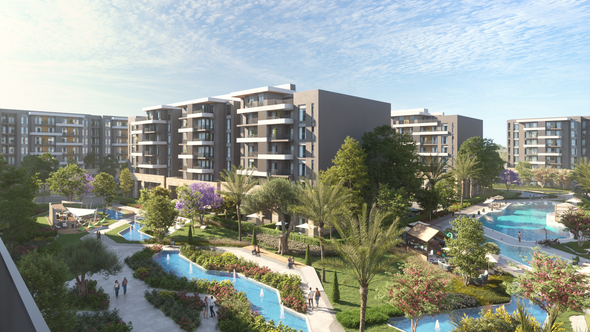 شقة للبيع في كمبوند ليال العاصمة الإدارية بمساحة ١١٥م بقسط شهرى ٢٣ الف - Image 2