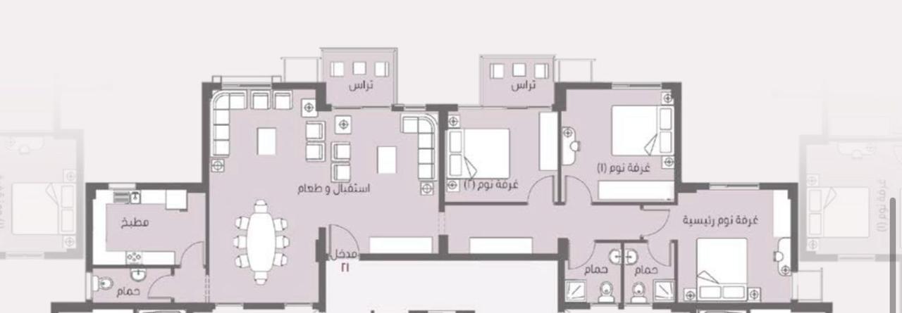 شقة 153م للبيع في مدينتي بالقاهرة الجديدة تشطيب كامل واستلام بعد سنتين - Image 2